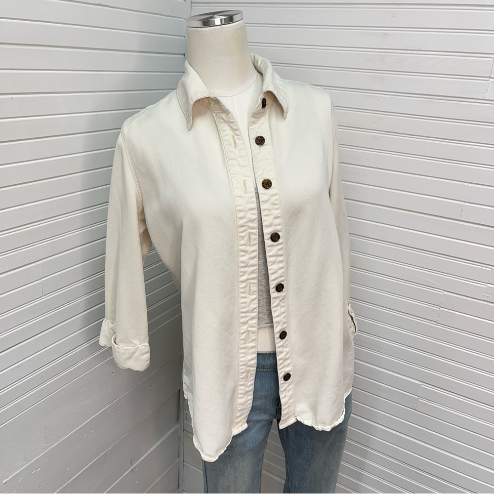 Pulp Cream Tencel Button Down Shirt